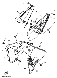 RT100 RT100F Боковая крышка