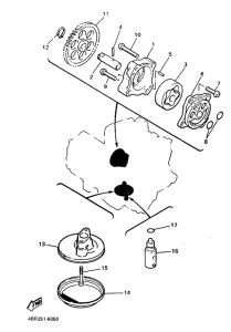 XJ600S Масляный насос