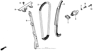 NX250 Цепь ГРМ