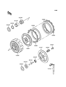 EX250 Сцепление