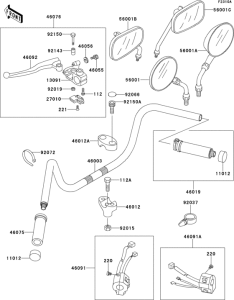 VN800 Handlebar(vn800-a3 / a3a / a4)