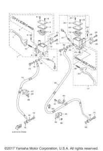 YW125 Главный тормозной цилиндр