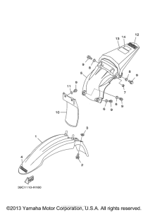 TTR125LEY Крыло