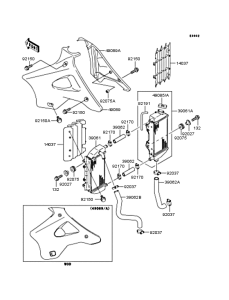 KX125 Радиатор
