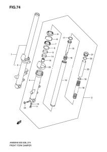 AN650 (ABS) Демпфер передней вилки