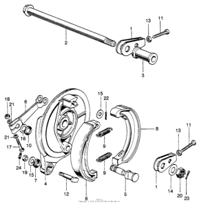 SL350 Задний тормоз