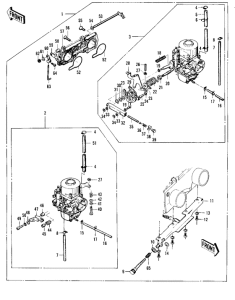 KZ400 Carburetor assy