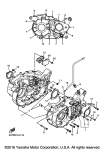 SR400 Картер двигателя