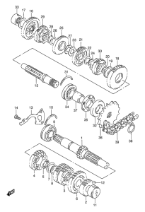 GS500 Трансмиссия