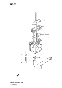 DR-Z400 Топливный кран