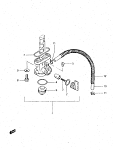 DR500 Топливный кран