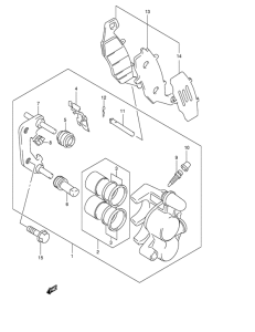 GSF600 Передний суппорт