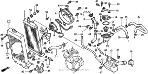 VT750C Радиатор