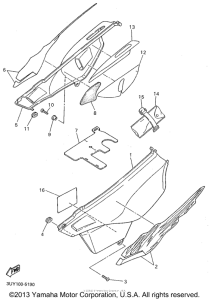 XT600EG Боковые обтекатели