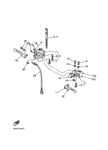 RZ350 ﾊﾝﾄﾞﾙｽｲﾂﾁ. ﾚﾊﾞｰ
