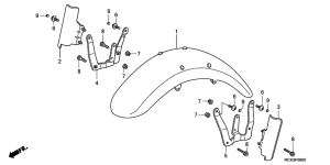 VTX1800C Переднее крыло