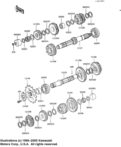 KZ1100 Трансмиссия