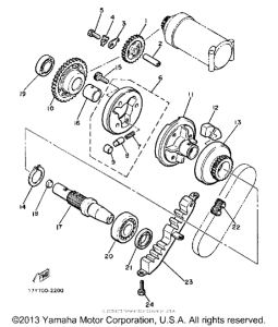 XJ700N Муфта стартера