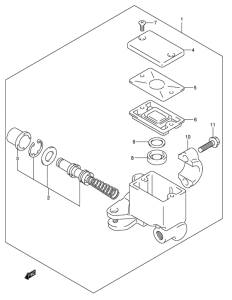 AN250 Передний тормозной цилиндр