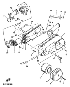 YP125D Впускная система