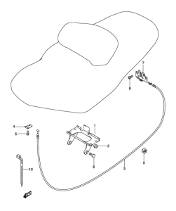 AN650 (ABS) Seat support bracket