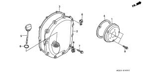  Крышка картера правая