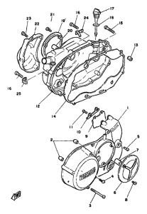 RD350LC Боковые крышки