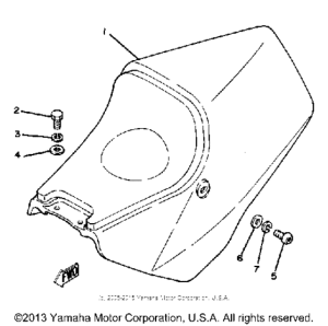 TZ250H Сиденье