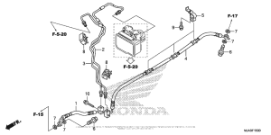 VT750CS (ABS) Задние тормозные трубки