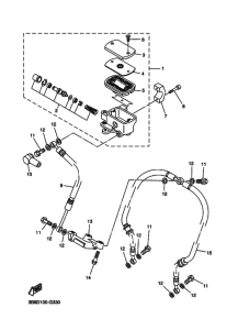 XVS1100 XVS11Y Передний тормозной цилиндр