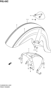 VL800 Переднее крыло