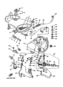 XV535S XV535SK Tank fuel