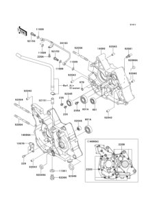 KL110 Картер двигателя