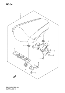 GSX-R1000 Seat tail box