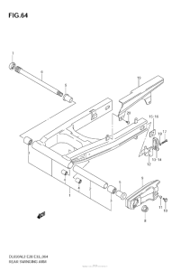 DL650 (ABS) Маятник задний