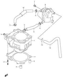DR-Z400 Цилиндр
