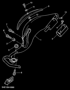 YQ50 Выхлопная система