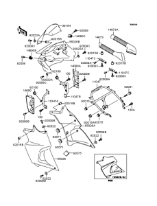 KLE400 カウリング