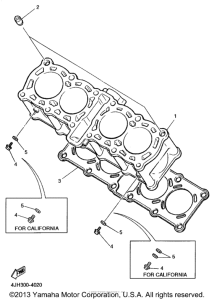 YZF600RHC Цилиндры