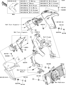 ER650 Капот и облицовка