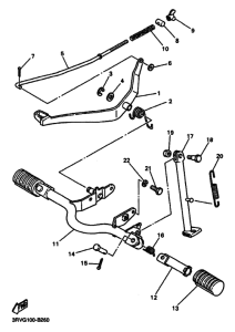 PW80 Support & repose pied