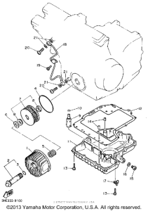 FZR600RA Маслянный фильтр