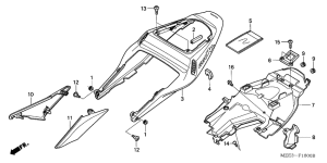  Задний обтекатель
