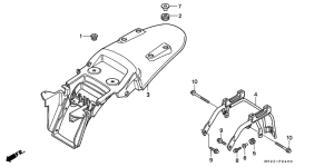 NX500 Заднее крыло