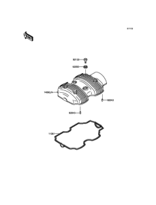 EJ800 シリンダヘッドカバー