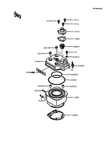 AR125S Цилиндр и головка цилиндров