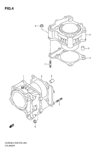 DL650 (ABS) Цилиндр