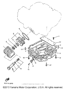 XJ750MK Маслянный фильтр