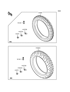 KLE650 Покрышки
