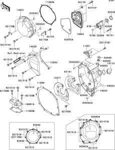 ZX1200 Крышки двигателя